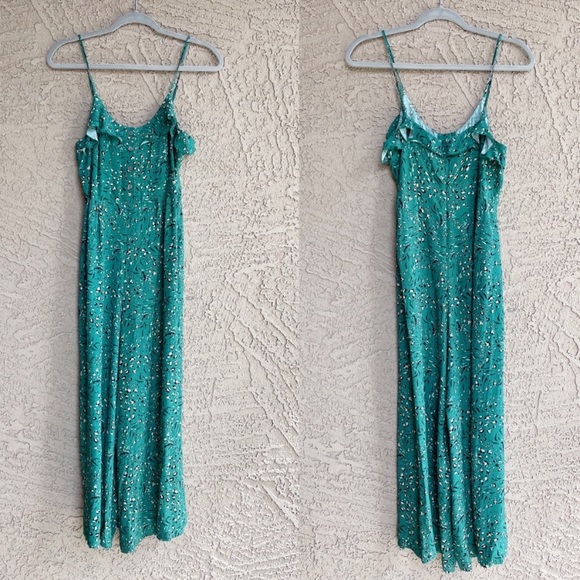 Kachel x Anthropologie Leo print jade jumpsuit - Picture 6 of 8